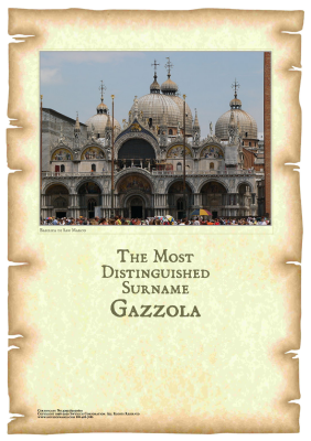 Extended History Gazzola Coat of Arms